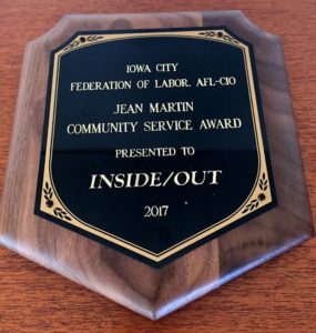 Jean Martin Community Service Award 2017