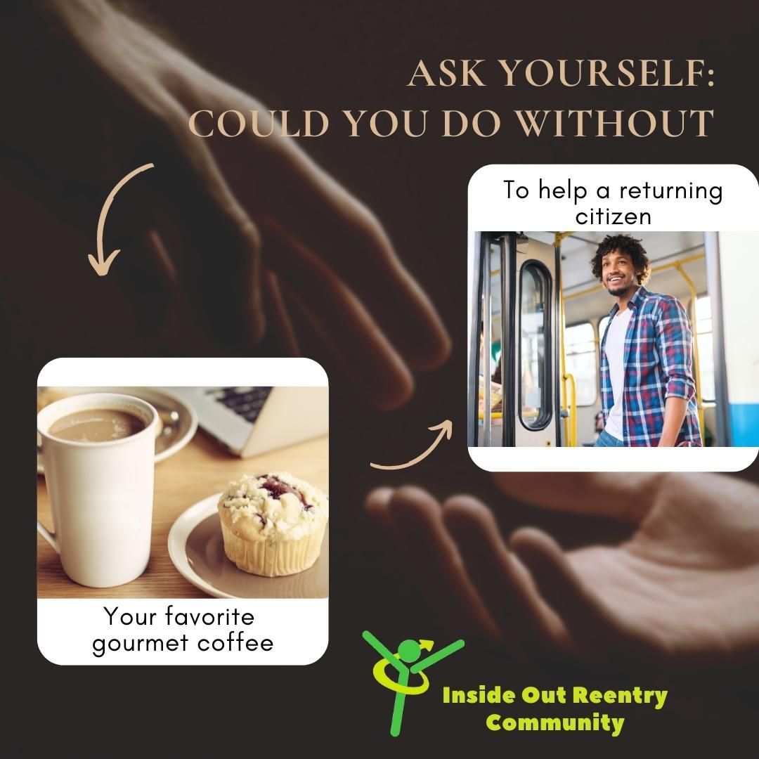 Become a sustaining monthly donor and support individuals returning to the community after incarceration. Just $10, $20, or $50 a month makes a big difference! Copy this link and donate today: https://www.insideoutreentry.com/become-a-sustaining-monthly-donor/ #reentry #reentrymatters