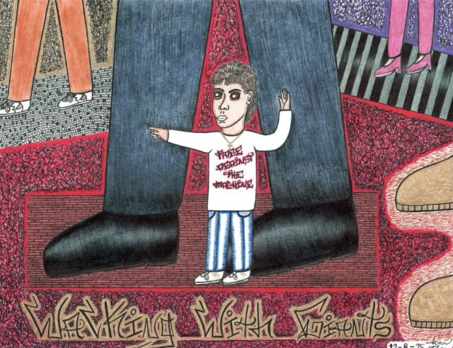 Presenting artwork by Ivan Flores! Our fourth annual Art From the Inside Out art show is coming up soon! This show features the incredible artwork of current and formerly incarcerated artists. Reception is February 6th at 6 pm at @p_s_won (538 S Gilbert St) and art will be on display from 5th through the 14th. You do not want to miss this show!