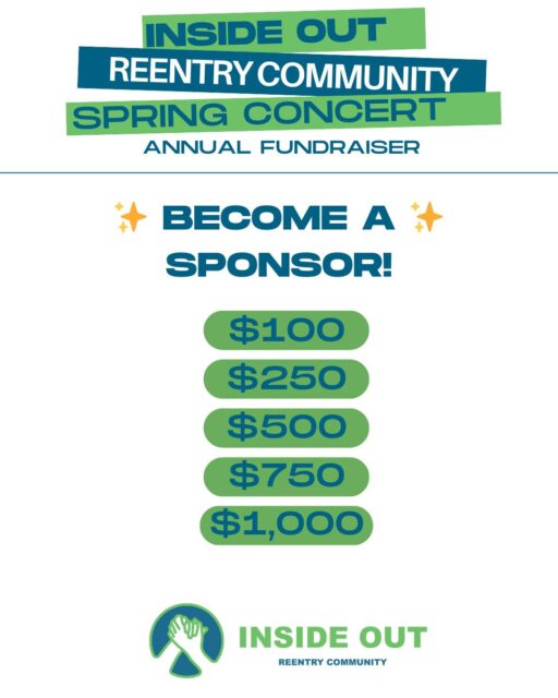 Calling individuals who support our mission of helping those who are returning to the community after incarceration! Ready to be a sponsor for our upcoming Spring Concert with the Cedar County Cobras? Go to https://bit.ly/IOSpringConcert26 and choose your sponsor level. #reentrymatters #reentry