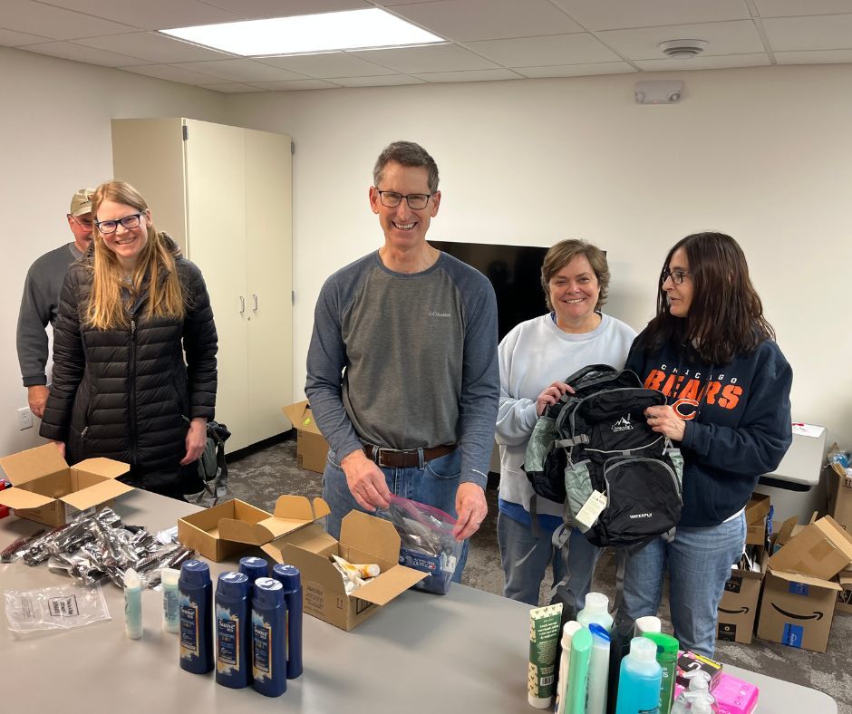Spring refresh starts with the basics 🌸
Thank you to St. Thomas More Church for generously donating 32 backpacks filled with hygiene products for our members. We’re so grateful for your support of those returning from incarceration!