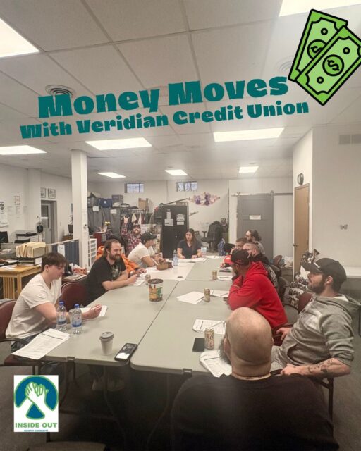 April is Financial Literacy Month 💡
We’re grateful to our partners at Veridian Credit Union and CBI Bank & Trust for supporting financial literacy programming at Inside Out.
Their partnership helps our members build skills and confidence when it comes to managing their finances.