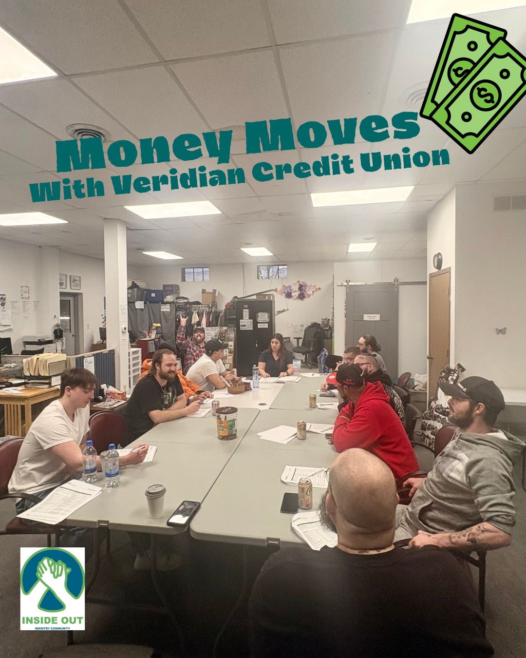 April is Financial Literacy Month 💡
We’re grateful to our partners at Veridian Credit Union and CBI Bank & Trust for supporting financial literacy programming at Inside Out.
Their partnership helps our members build skills and confidence when it comes to managing their finances.
