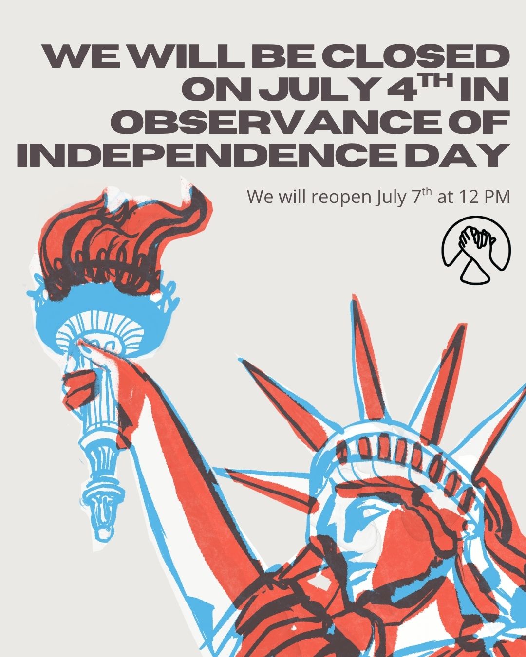 Inside Out Reentry Community will be closed on Friday, July 4th, in observance of Independence Day. We will reopen for normal business hours on Monday, July 7th. We wish you a safe and happy holiday!