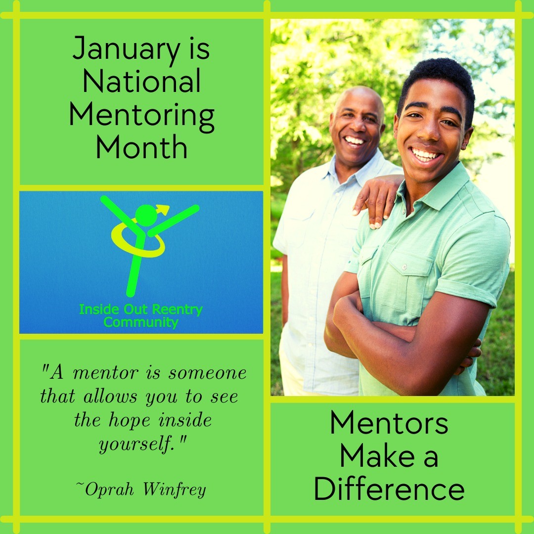 January is National Mentoring Month and we want to thank our Mentors for making a difference for returning citizens!

Mentors are paired with an incarcerated individual to correspond with prior to their release and then provide support during their reentry.

Thanks Mentors, for all you do!

#mentormonth #mentoringmatters #mentorshipmatters #mentors #mentormonth2022 #reentry #reentrymatters #returningcitizens #returningcitizensmatter