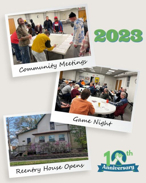 Looking back over the last 10 years, 2023 was one for the books! We opened our 6-bedroom transitional reentry house, held packed and insightful meetings, and continued to connect with incarcerated individuals prior to their release. #reentry #reentrymatters #formerlyincarcerated